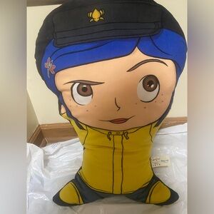 Coraline Pal-O Large Character Pillow - Raincoat Version - Laika/Surreal